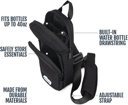 Ello Crossbody Sling Bag - Stylish Water Bottle Carrier for Hands-Free Convenience