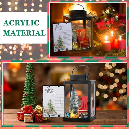 Memorial Lantern Set with LED Candle and Mini Christmas Tree - 26 Pieces - Variation of THIS listing