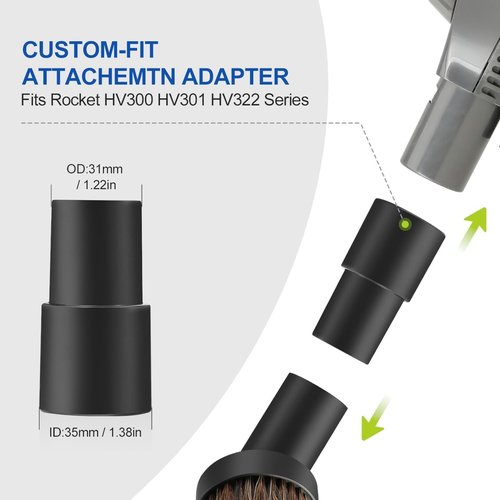 LANMU Vacuum Attachments - 1 1/4 Inch (32mm) Compatible with Shark Navigator & Rocket Vacuums | Home & Car Cleaning Kit