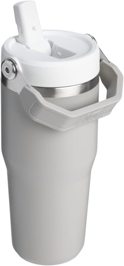 STANLEY IceFlow 2.0 Tumbler - 14 oz Insulated Stainless Steel Water Bottle with Flip Straw & Handle | Ash