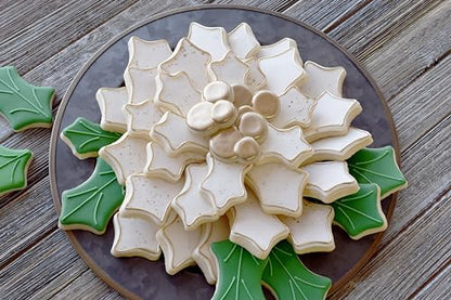 Holiday Wreath Cookie Cutter Set - 4-Piece Christmas Baking & Craft Kit