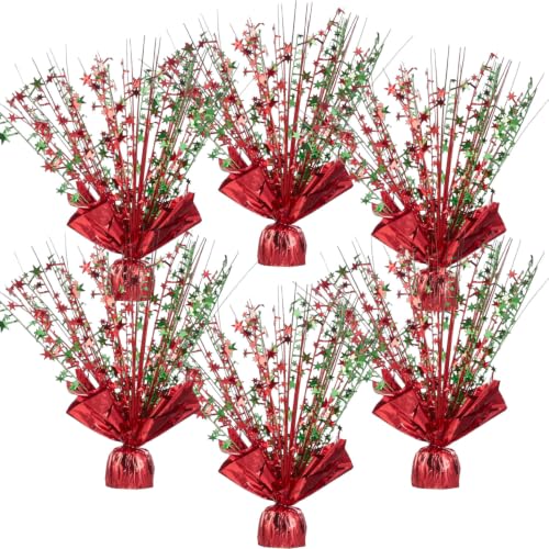 6Pcs Metallic Foil Star Centerpiece Decorations for Birthday Christmas Graduation Holiday