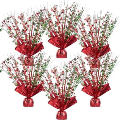 6Pcs Metallic Foil Star Centerpiece Decorations for Birthday Christmas Graduation Holiday