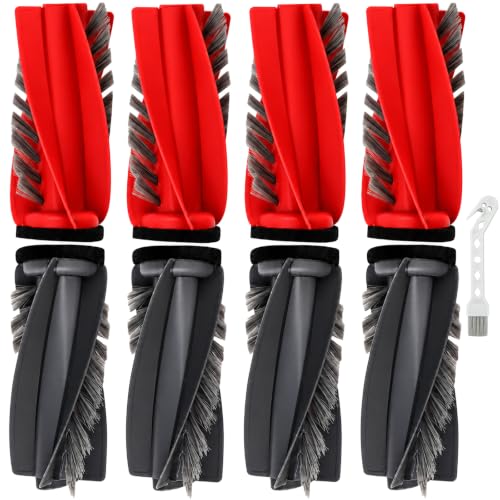 Rubber Main Brushes for Roborock Qrevo & Saros Robot Vacuums - 4-Pack