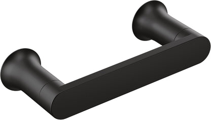 Moen Genta LX Modern Toilet Paper Holder - Pivoting Design in Matte Black | Stylish Bathroom Accessory