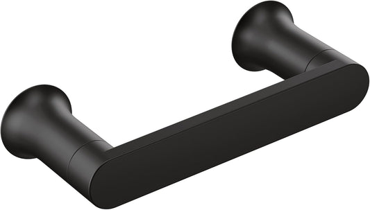 Moen Genta LX Modern Toilet Paper Holder - Pivoting Design in Matte Black | Stylish Bathroom Accessory