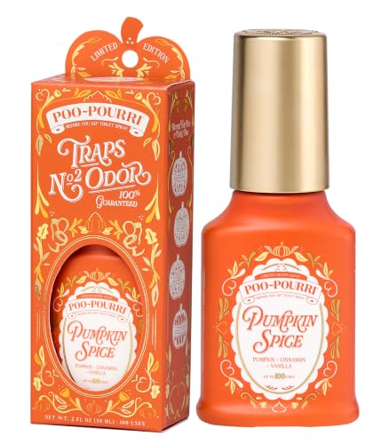 Pumpkin Spice Toilet Spray - 2 fl oz, Odor Trap, Plant-Based, Travel Size