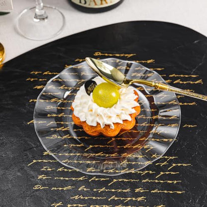 Clear Plastic Dessert Plates 7 Inch - Wave Edge, Pack of 72 - Variation: Clear / 7in