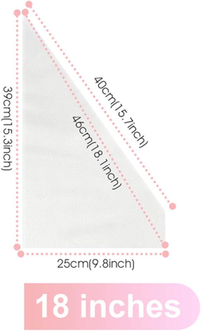 VolksRose 18-Inch Disposable Piping Bags - Anti-Burst, Non-Slip Cake Decorating Bags for Icing & Frosting