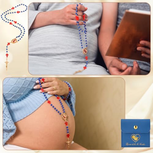 Memorial Prayer Beads for Unborn Loss with Storage Bag - Remembrance Necklace