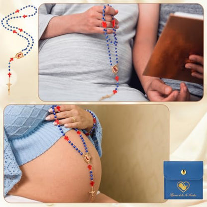 Memorial Prayer Beads for Unborn Loss with Storage Bag - Remembrance Necklace
