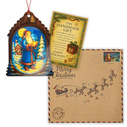 Funny Christmas Santa Ornaments 2025 - Santa Tree Decorations - Old World Holiday Decor - Nostalgic Style - Xmas Ornament Bs