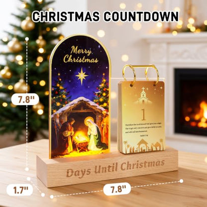 Christmas Countdown Advent Calendar with LED Lights - Variation of THIS listing