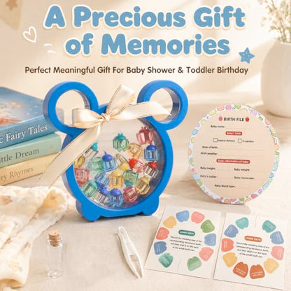 Baby Tooth Fairy Storage Box with Capsules & Keepsake Jar - Cute Baby Teeth Keepsake