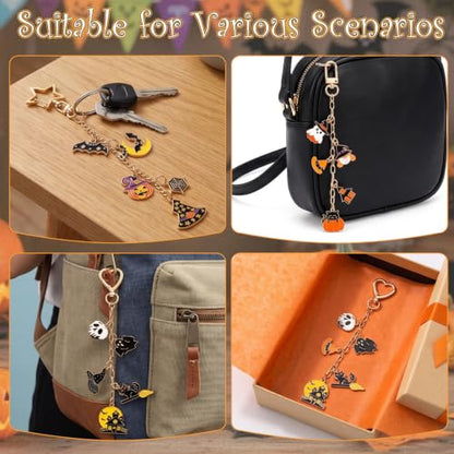 Halloween Keychain Making Kit DIY Craft Supplies with Charms & Tools