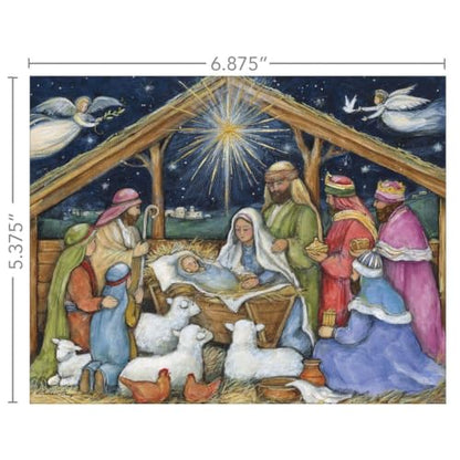 Star of Wonder Christmas Cards Set with Susan Winget Artwork - Holiday Greetings, Boxed