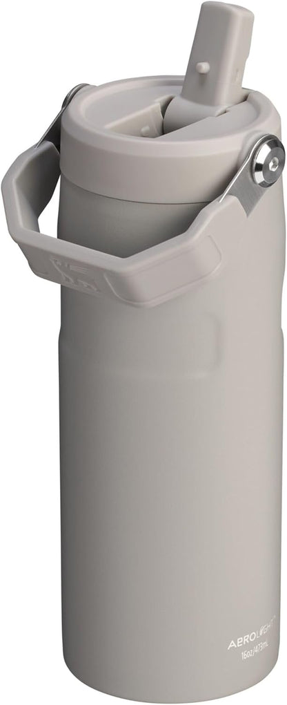 Stanley IceFlow 2.0 Water Bottle - 16 OZ Insulated Stainless Steel | Lightweight, Leak-Resistant, BPA-Free | Ash Color