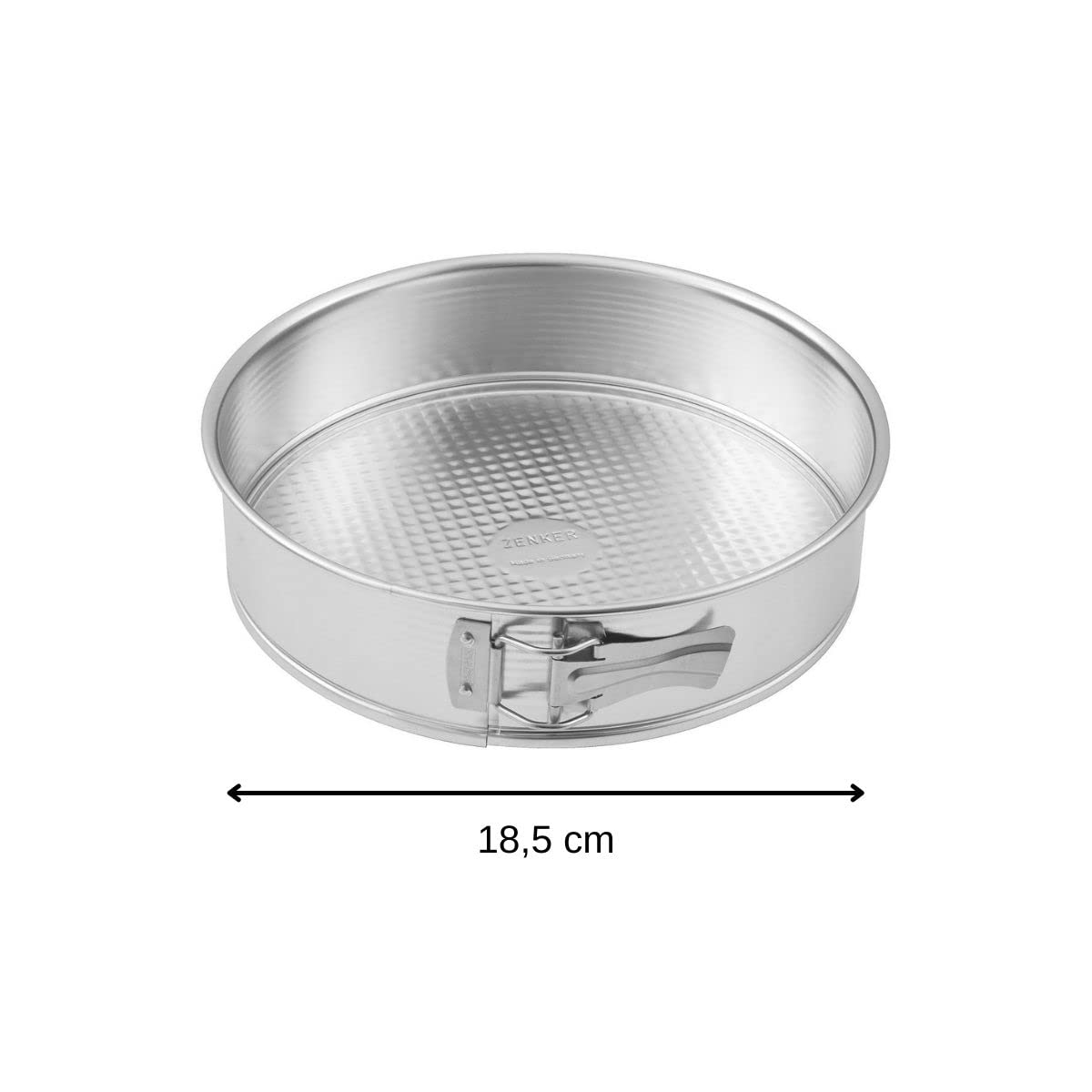 Zenker Tin Plated Steel Springform Pan, 7-Inch, Silver