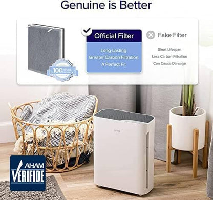 Levoit Vital 100 Air Purifier Filter - High-Efficiency Activated Carbon for Smoke & Allergens | 1 Pack, White