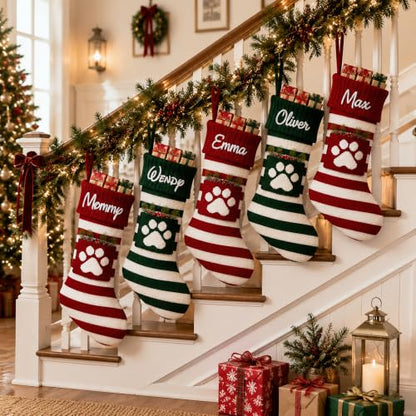 Personalized Hanging Pet Stockings on Christmas Tree & Family Decor - Style 01