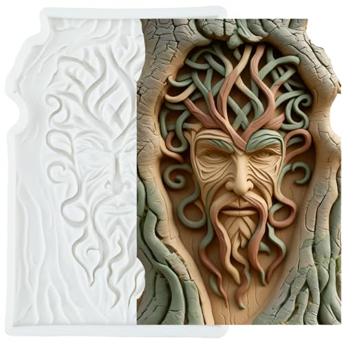 Tree Man Mask Silicone Mold for Cake Decorating and Crafts - Style C