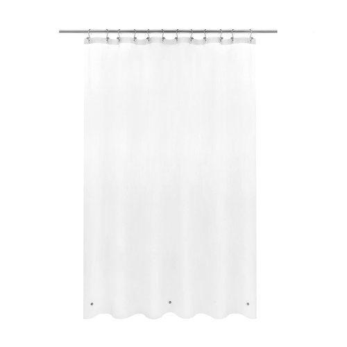 Barossa Design Frosted Shower Curtain Liner - Premium PEVA Shower Liner for Bathroom, BPA & PVC Free, No Chemical Smell, Lightweight Bath Curtain with 3 Magnets, Metal Grommets - Frost, Standard Size