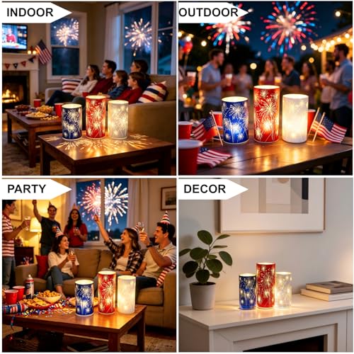 Set of 3 Celebration Hurricane Firework Lights Christmas Decoration Model A