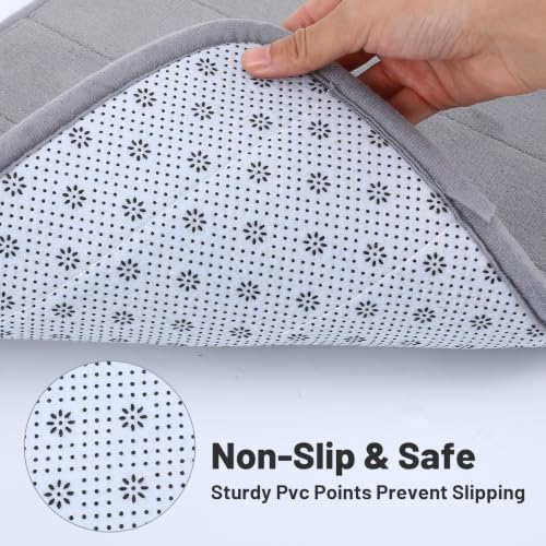 3-Piece Memory Foam Bathroom Rugs Set Non-Slip Ultra Soft Bath Mat