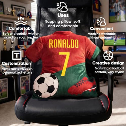 Personalized Football Jersey Cushion - Custom Name & Number - Pt