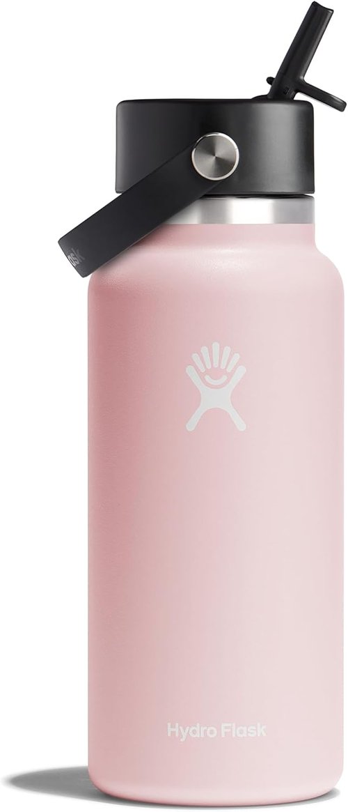 Hydro Flask 32 Oz Wide Mouth Water Bottle - Flex Straw Cap in Trillium Color