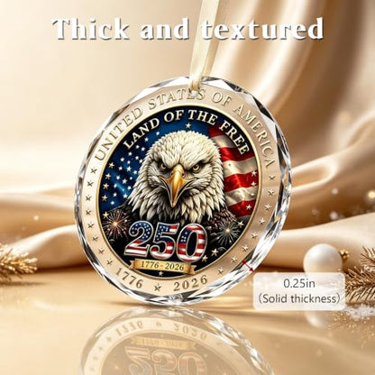 250th Anniversary USA Christmas Ornament 2026 Patriotic Holiday Decoration - Variation of THIS listing