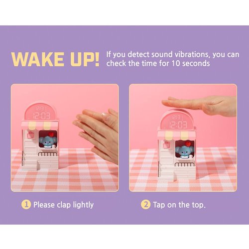 BT21 Cafe Digital Led Desk Clock (TATA)