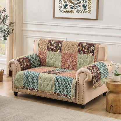 Reversible Furniture Protector for Loveseat - Pet-Friendly, Slip-Proof, 60x70 Inches