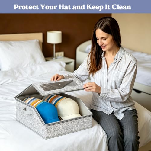 Grey Stackable Hat Organizer for Baseball Caps - 1 Pack
