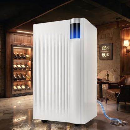38 Pints Dehumidifier for Basement & Home with Drain Hose, Smart Humidity Control