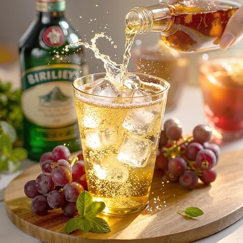 Gold Disposable Plastic Cocktail Cups 12 oz - 200 Pack - Glowserve
