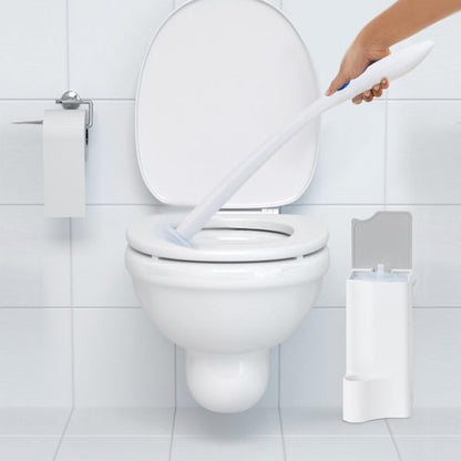Holder for Clorox Toilet Wand, Compatible with Clorox Toilet Wand Holder only, White & Gray