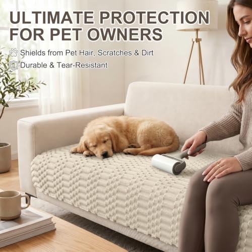 Waterproof Pet Couch Cover for Dogs - Washable Non-Slip Sofa Protector