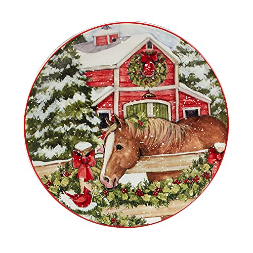 Homestead Christmas Dessert Plates Set of 4 - Medium