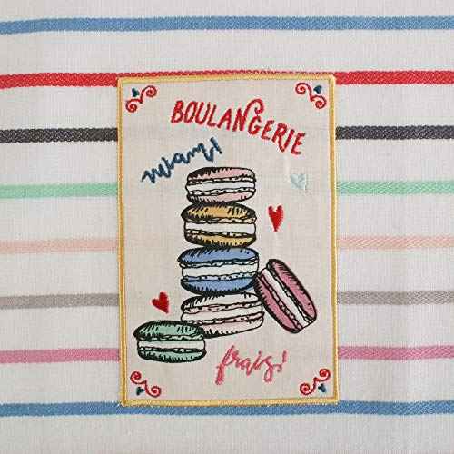 DII I Love Paris Collection Kitchen, Dishtowel Set, 18x28, Embellished, 4 Piece