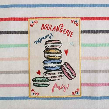 DII I Love Paris Collection Kitchen, Dishtowel Set, 18x28, Embellished, 4 Piece