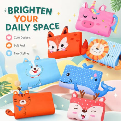 Unicorn Calming Cooling Neck Support Pillow with Soft Animal Design