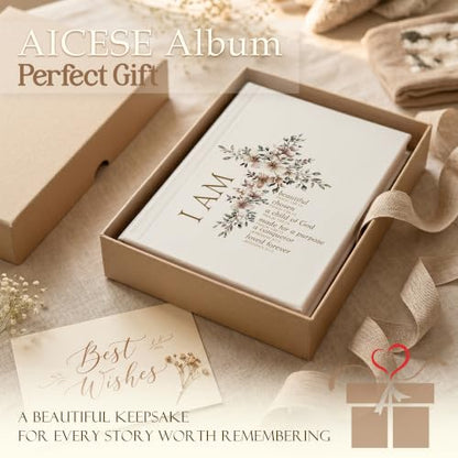 AICESE Hardcover Photo Album 4x6 18 Pockets - I Am02 Variation
