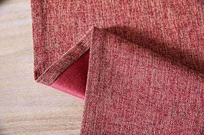 Farmhouse Burlap Style Table Runner 14x36 Inches Red - Rustic Decor