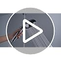 Chrome Filtered Shower Head with Handheld 7 Mode Water Softening System