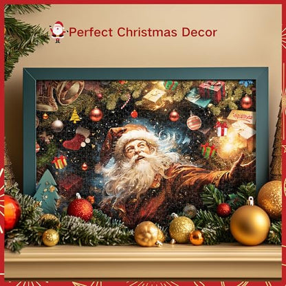 Christmas Jigsaw Puzzle Advent Calendar 2026 - 1008 Pieces with Santa Theme, Holiday Countdown Gift for Families & Adults