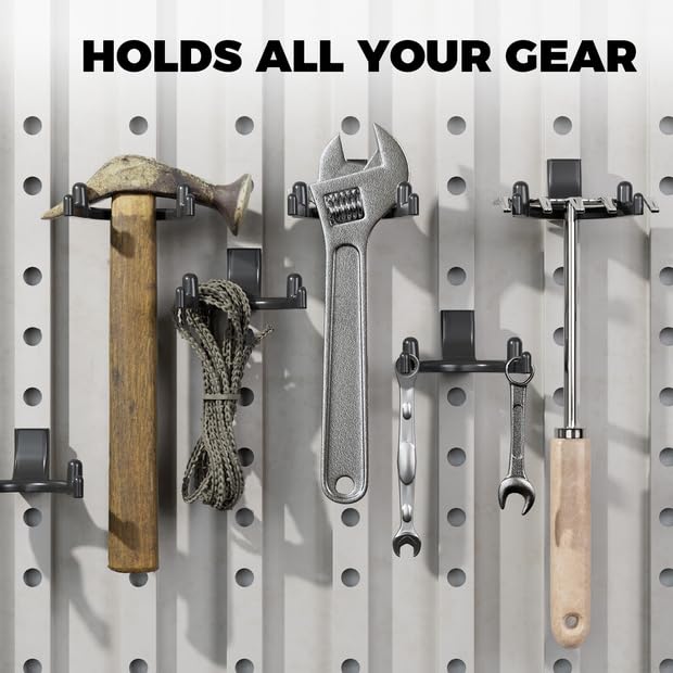 6-Pack Heavy-Duty Shed Hooks for Suncast & Craftsman Storage - Double-Head PC Hooks