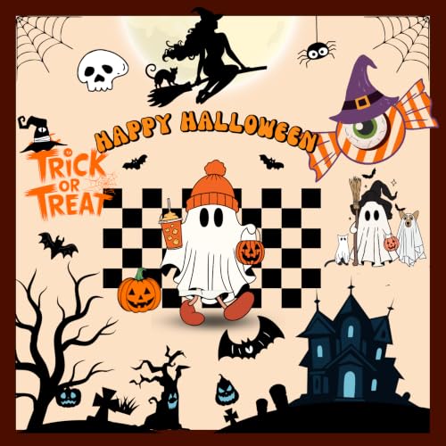 Halloween Window Stickers - Ghost Pumpkins Bats Spiders Decals 9 Sheets