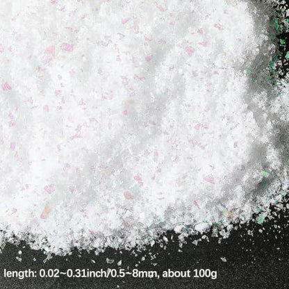 Artificial Snow Flakes for Christmas Decor - Iridescent 100g, Style 2