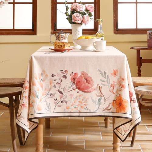 Sloosa Bilin Gaier Elegant French Rectangular Tablecloth 71x55 Inches